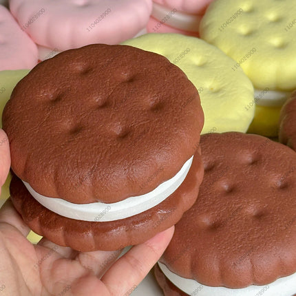 HOT! Squishy Simulated Cake Squeeze Toy Fidgets Toys Big Cookie Biscuit Slow Rising Anxiety Antistress Squishys Gift Adults Kids