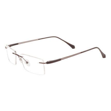Ultralight Men Rimless Prescription Glasses Frameless Reading Computer Driving Blue Light Blocking Myopia Eyeglasses Progressive