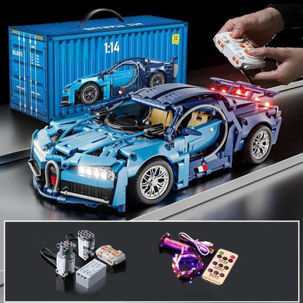 1:14 Building Blocks Roadster RC Toy Car Building Blocks Toy Birthday Gift MOC Roadster Model 1310Pcs