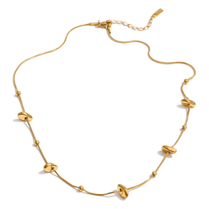 Yhpup Gift New Style Stainless Steel Exquisite Chain Necklace Bracelet Bangle Set Gold & Platinum Plated Stylish Unique Jewelry