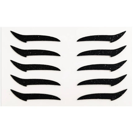 5/6Pairs Self-adhesive Eyelid Sticker DoubleLine Eyelid Patch Glitter Eyeliner Sticker Set Waterproof Reusable Face Makeup Tools