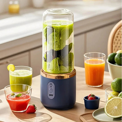 New 400ML Fruit Electric Juicer Food Milkshake Mixer Machine Portable Juicer Maker Double Cup Multifunction Household Blender