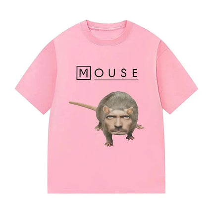 House_Mouse MD Funny Graphic T-shirt Men Women Casual Oversized Short Sleeve T Shirt Fashion High Quality Cotton Tees Streetwear