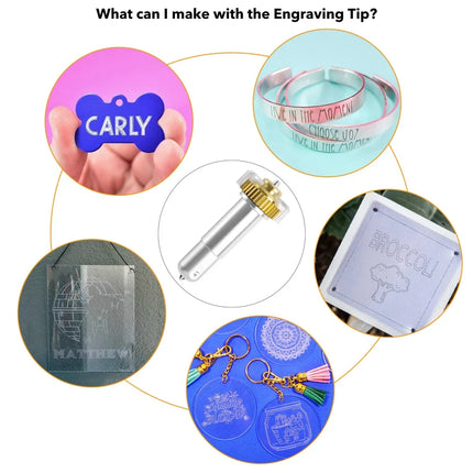 Engraving Tip Wavy Blade Basic Perforation Blade Fine Debossing Tip with Housing Compatibale with Maker/Maker 3/Maker 4 Machine
