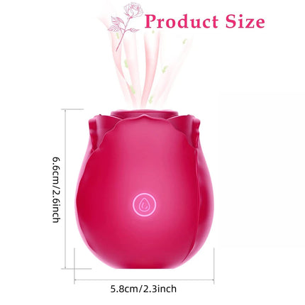 Rose Sex Toys women Vibrator Licking Sucking Vibarting for Clitoris Nipple Sucker Stimulator Adult Powerful Sexy Toys for Women