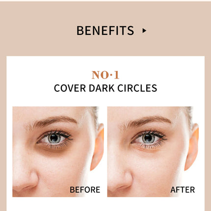 QIC High Coverage Concealer Cover Anti Dark Circle Freckle Lasting Waterproof Foundation BB Cream for Face Makeup Base Cosmetics