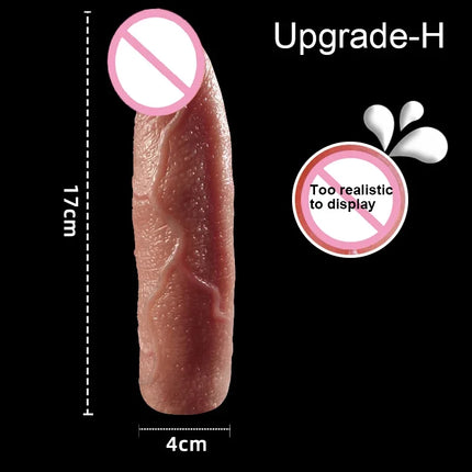 24 Styles Male Penis Cover Realistic Dildo Cock Pump Phallus Extender Enlargement Dick Growing Ejaculate Orgasm Sex Toys For Men