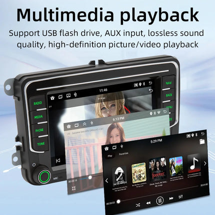 BQCC 7" Android 13 Octa Core Car Player Mirrorlink Carplay WIFI GPS For Volkswagen VW CC Passat B7 Polo Golf 5 6 Jetta mk5 mk6