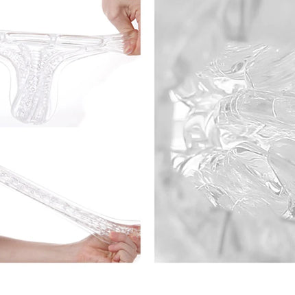 GALAKU Male Masturbator Soft Pussy Sex Toys Transparent Vagina Adult Endurance Exercise Sex Products Vacuum Pocket Cup For Men