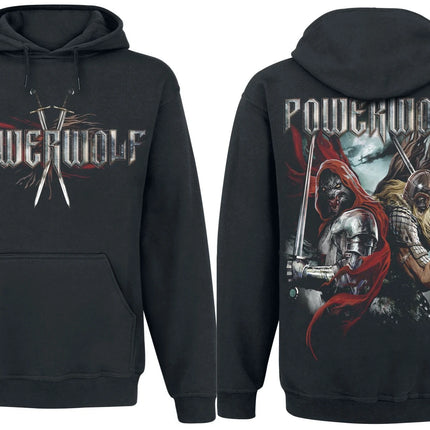 Power Meta Rock Band Powerwolf Graphic Print Hoodie Men Women Oversized Pullover New Fashion Streetwear Hip Hop Style Sweatshirt