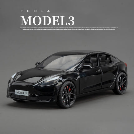 1:24 Model X Model Y Model 3 Alloy Die Cast Toy Car Model Sound and Light Children's Toy Collectibles Birthday gifts