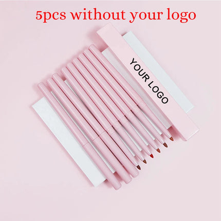 15colors Custom Bulk Lipliner Private Label Pink Package Vegan Lipstick Waterproof Rotating Multi-functional Lip Liner Makeup