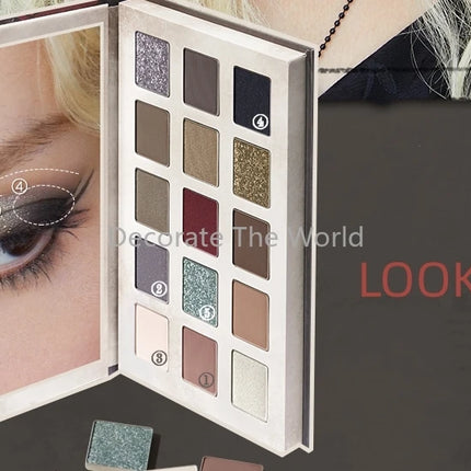 Judydoll Halloween Limited Edition Rose Codex" 15-color Eyeshadow Book Matte Earth Color Shimmer Eye Makeup Eye Glitter