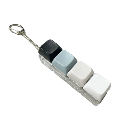 1/4/9Keys Finger Button Mechanical Keyboard Keycaps Keychain Fidget Toys Decompression Stress Relief Keyboard Clicker Kids Toy