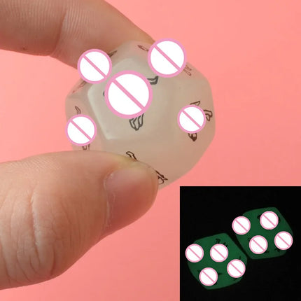 12-faced Sex Dice Erotic Craps Toys Love Dices Sex Toys Couples Luminous Dice Sex Game Bar Erotic Products Sexy Posture Foreplay