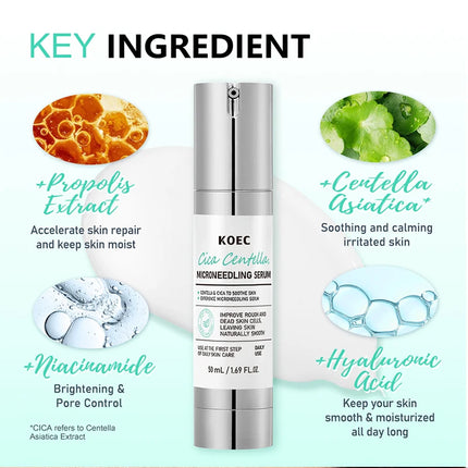 Korean Microneedle Essence Desalination Fine Lines Spots Collagen Solution Reverse Aging Recombinant Improves Rough Texture 50ml