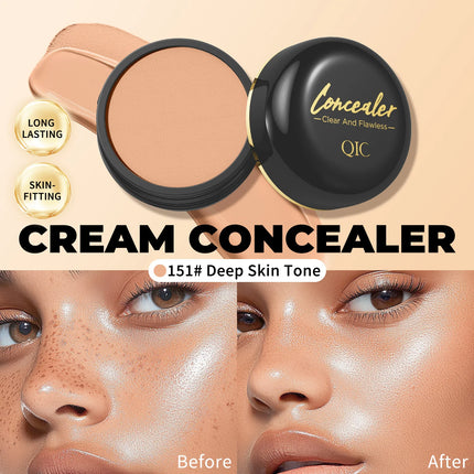 Waterproof Full Coverage Concealer Cream Long Lasting Hide Dark Circles Acne Spots Facial Blemish Foundation Makeup