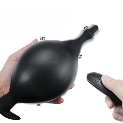 Vibrating Inflatable Anal Plug Anal Expansion 12 Frequency Vibration Prostate Massager Anal Plug Adult Sex Toys