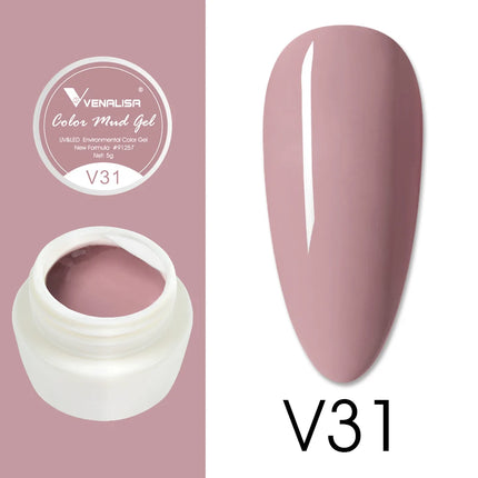 VENALISA Color Mud Gel Pure DIY Nail Art Design UV Gel Polish Professional Manicure Varnishes for Quality Artistry