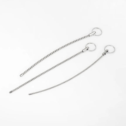 Stainless Steel Urethral Sound Dilators Penis Plug Insert Stimulation Catheter Beads Male Masturbator Horse Eye Sticks BDSM