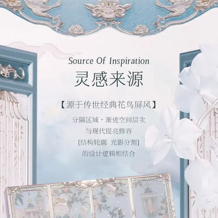 Flower Knows Makeup Butterfly Cloud Collar Collection Embossed Highlight&Contour Luminador Contouring Kit Palette Face Powder I