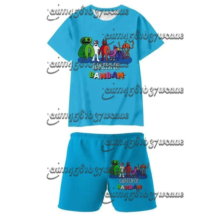 Bandai Mario Character Series Family Matching T-shirt Set Oversized Summer Short Sleeve Shorts Universal Cosplay Clothing