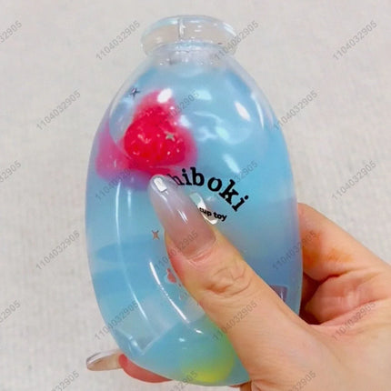 Juice Bottle Stress Ball Water Bottle Fidget Toy Boba Tea Squishy ASMR Anti Stress Funny Novelty Toy Toys For Children Gift