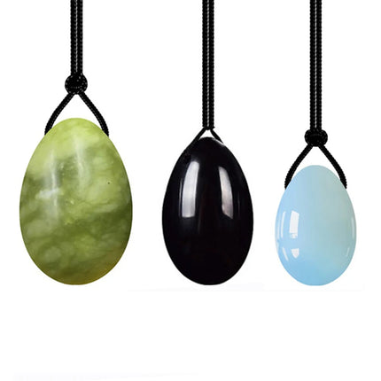 3/4PCS Jade Egg Mix Yoni Egg Set Natural Jade Eggs Women Kegel Exerciser Yoni Wand Jade Massager Vaginal Muscles Tightening Ball
