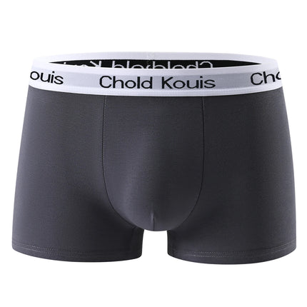 4pcs men's underwear, comfortable, soft breathable athleisure boxer underwear, trendy simple hot-selling men's boxer underwear