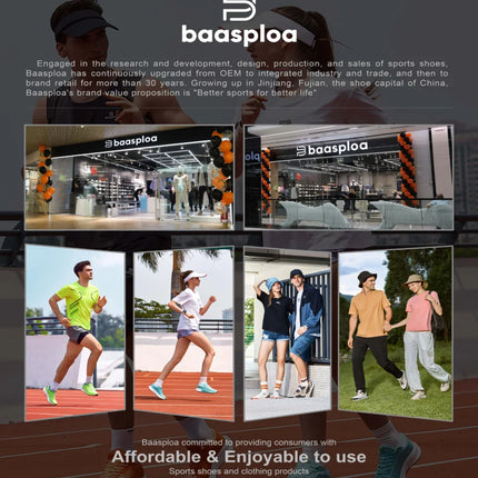 Baasploa Women Sports Shoes Outdoor Lightweight Breathable Jogging Sneakers Female Casual Mesh Anti-slip Lace Up Running Shoes