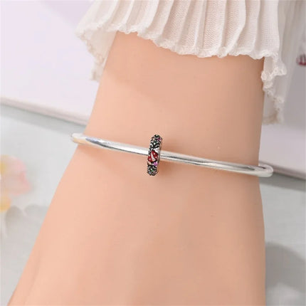 Original 925 Sterling Silver Charms Beads Cute Mushroom Unicorn Love Wings Pearl Charm for Bracelet Pendant Woman Girl Jewelry