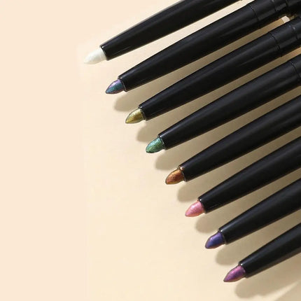 Glitter Aurora Eyeliner Pen Multi Chrome Eye Liner Lasting Shiny Metallic Eyeshadow Lying Silkworm Green Purple Makeup Pigment
