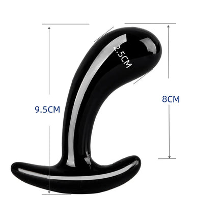 Unisex TPE Thumb Anal Butt Plug 3-Piece Set Prostate Massage Insert G-Spot Wearable Stimulation Sex Toy for Adults Men Women