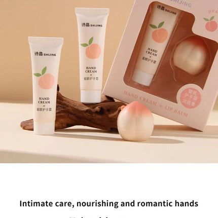 Hand Cream and Lip Balm Set - Nourishing Combo for Dry Hands & Lips