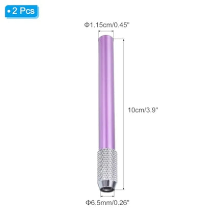 Pencil Extenders, 2Pcs Art Adjustable Metal Pencil Holder Lengthener Pen Sleeve for Short Pencil Crayon Colo Pencils Writing De