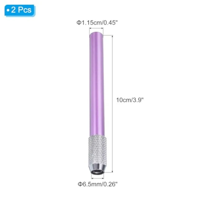 Pencil Extenders, 2Pcs Art Adjustable Metal Pencil Holder Lengthener Pen Sleeve for Short Pencil Crayon Colo Pencils Writing De