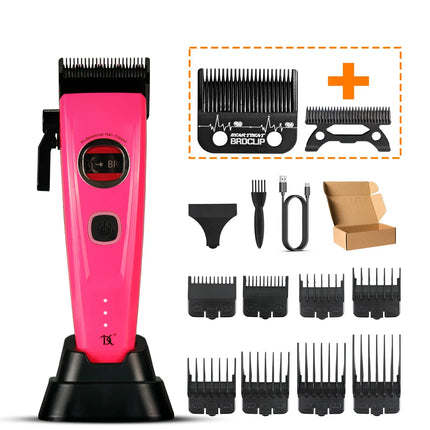 Professional Hair Clipper DKBAG 7500RPM External Rotor Brushless Motor Barber DLC Echo Blade Base Charger Hair Trimmer for Man