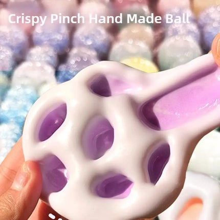 Super Soft Feel Table Toys Ultra-thin Ice Skin Stress Relieving Toy Stress Reliever Sticky Handmade Ball