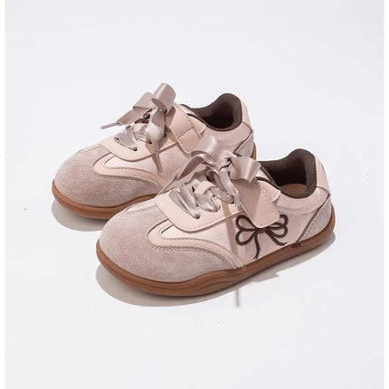 2025 Children's Board Shoes Four Seasons Models Gold Casual Boys Girls Training Shoes Soft Kid Baby Sneakers