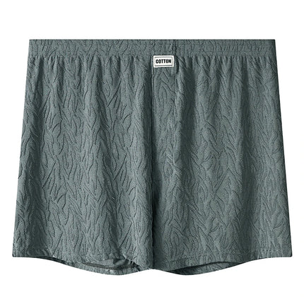 1/3PCS Casual Loose Jacquard Knit Men's Short Panties Cool Ice Silk Breathable Men Underwear Comfortable High Elastic Underpants
