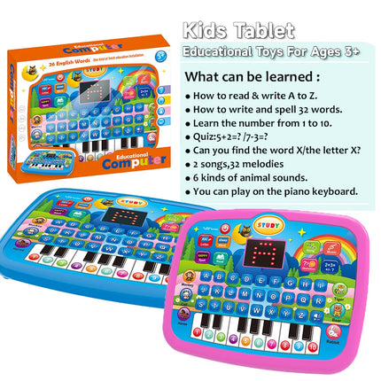 Multi functional early childhood education machine toys, letters, numbers, and music, gifts for boys and girls (no batteries)