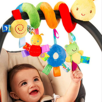 1pcs Soft Giraffe Animal Handbells Rattles Plush Infant Toddler Car Bed Hanging Toy Baby Early Education Development Handle Toys