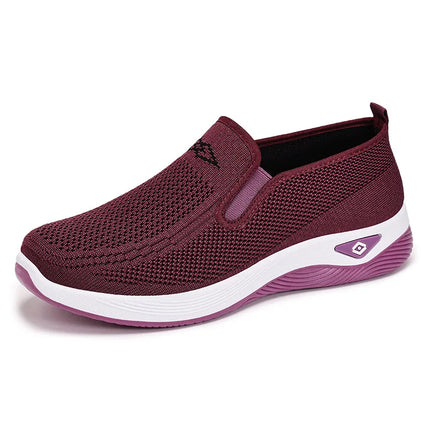 Women Casual Sports Shoes Breathable Lightweight Sneakers Anti-slip Flats Outdoor Running Walking Shoes Female Vulcanized Shoes