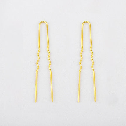 50pcs Women Girls U Shaped Hairpins Base Bun Metal Hairdressing Bobby Bridal Pin Barrette Salon Hair Styling Tools U Clips 7cm