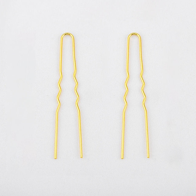 50pcs Women Girls U Shaped Hairpins Base Bun Metal Hairdressing Bobby Bridal Pin Barrette Salon Hair Styling Tools U Clips 7cm