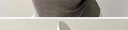 Korean Sle Knitted Vest Women's Base Layer Tank Top Svel f High Collar Spring Autumn Winter Inner And Outer Wear