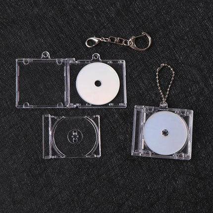 1pc NFC Functional CD Disc Key Chain Mini CD Case Keychain Peripheral Commemorative Album Key Holder For DIY Backpack Pendant