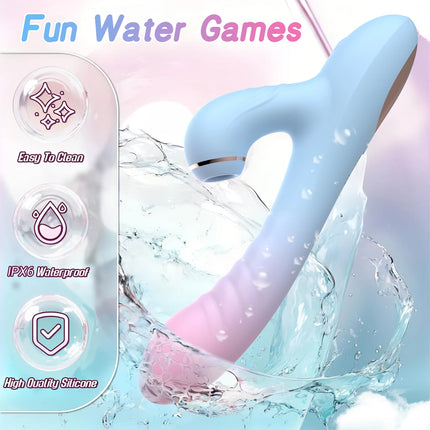 2 IN 1 Dildo Vibrator Sucking Vacuum Stimulator For Female G-Spot Clitoris Stimulator Vagina Massager Dildo Sex Toys for Women