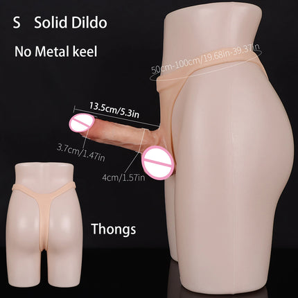 Strap-on Double Dildo Silicone Dildo Harness Solid Strapon Dildos Realistic Skin Wearable Penis Adult Sex Toys For Women Men