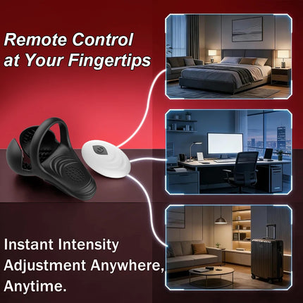 APP Twisting Vibrating Cock Ring G-Spot Stimulator Penis Ring Clitoral Penis Sleeve Extender Couples Vibrator for Men Women